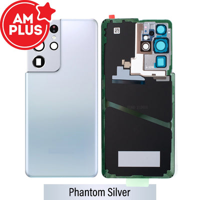 AMPLUS Rear Cover Glass For Samsung Galaxy S21 Ultra G998 (Improved Quality)