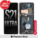 Samsung Galaxy S21 Ultra 5G G998B AMPLUS OLED Screen Replacement Digitizer with Frame-Phantom Black