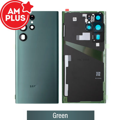 AMPLUS Rear Cover Glass For Samsung Galaxy S22 Ultra S908B (Improved Quality)