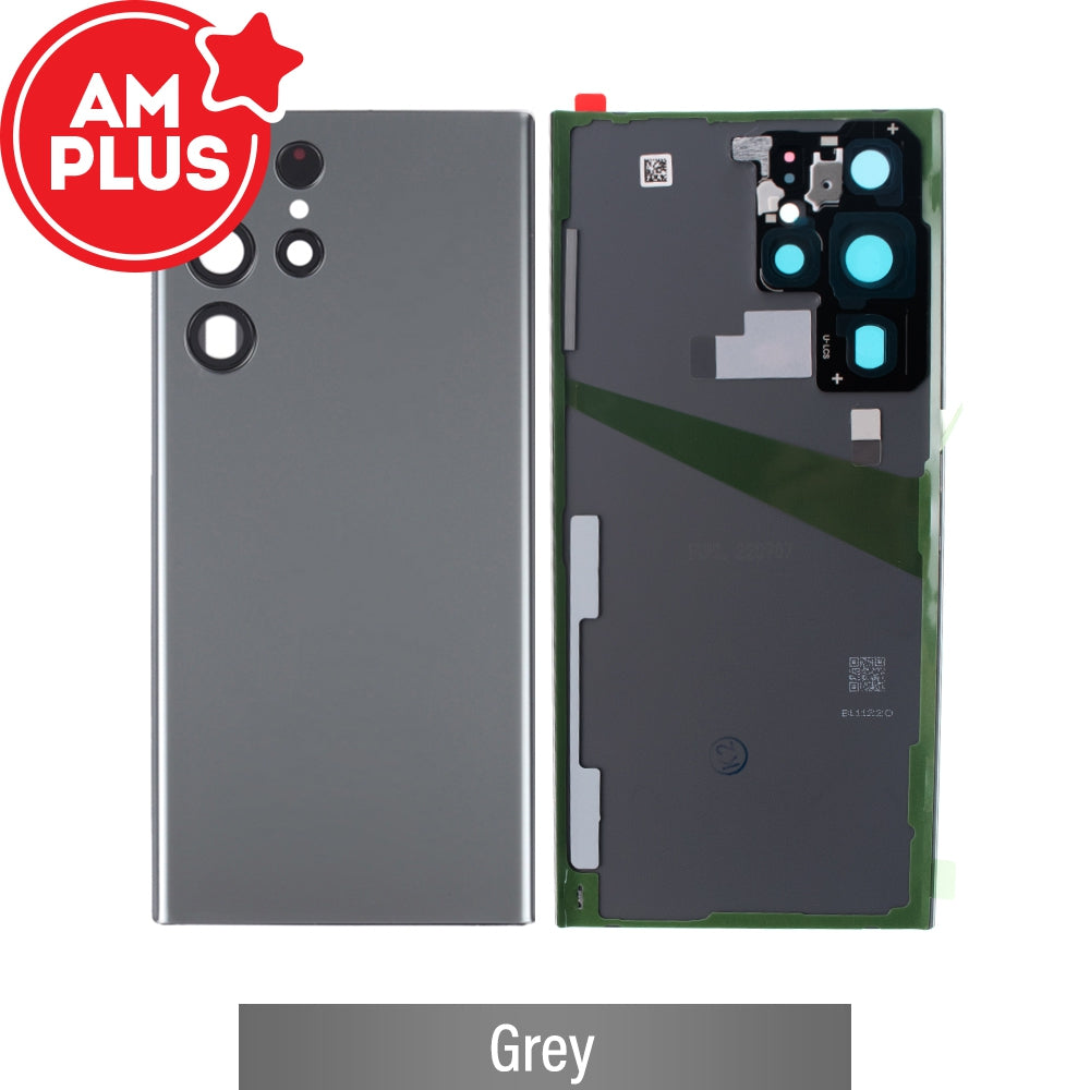 AMPLUS Rear Cover Glass For Samsung Galaxy S22 Ultra S908B (Improved Quality)