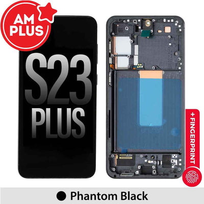 Samsung Galaxy S23 Plus S916B AMPLUS OLED Screen Replacement with Frame -Phantom Black
