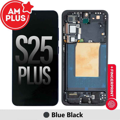 Samsung Galaxy S25 Plus S936B AMPLUS OLED Screen Replacement with Frame -Blue Black