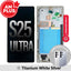 Samsung Galaxy S25 Ultra S938B AMPLUS OLED Screen Replacement with Frame -Titanium Jet Black