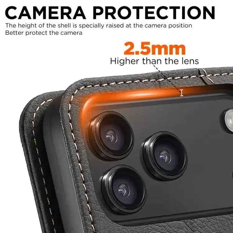 SUTENI J07 Multifunctional Horizontal Flip Magsafe Leather Phone Case