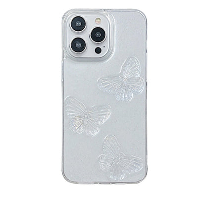 Clear Crystal Butterflies TPU Phone Case MyMobile