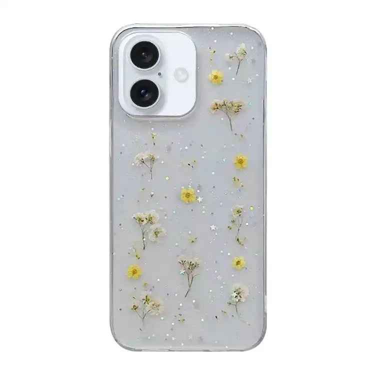 Gypsophila Flowers Pattern TPU Protective Phone Case