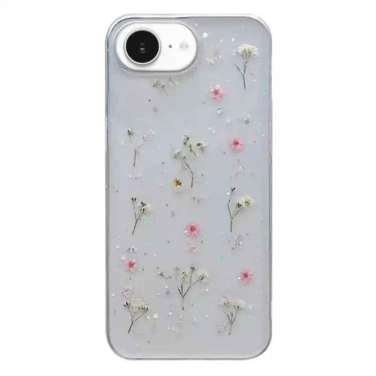 Gypsophila Flowers Pattern TPU Protective Phone Case