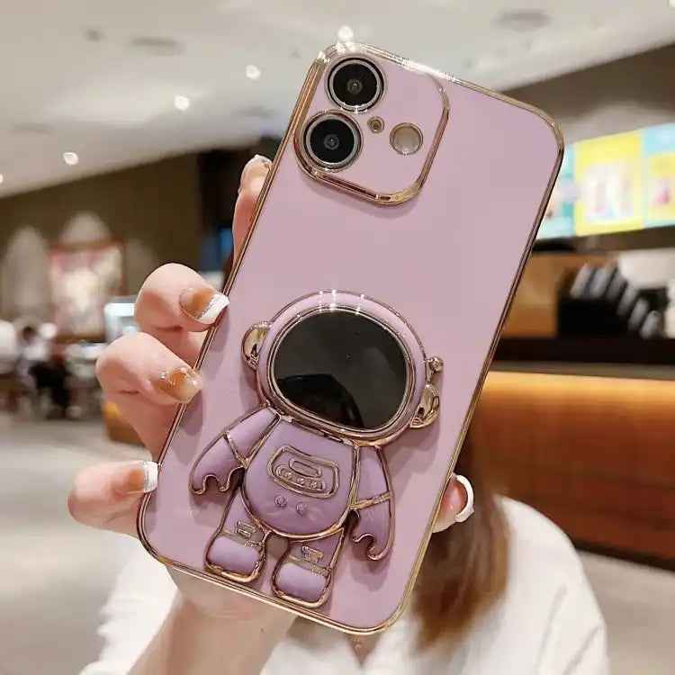 Electroplating Astronaut Holder Phone Case