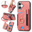 Retro Skin-feel Ring Multi-card Wallet Phone Case MyMobile