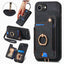 Retro Skin-feel Ring Multi-card Wallet Phone Case MyMobile