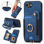 Retro Skin-feel Ring Multi-card Wallet Phone Case MyMobile