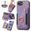 Retro Skin-feel Ring Multi-card Wallet Phone Case MyMobile
