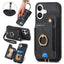Retro Skin-feel Ring Multi-card Wallet Phone Case MyMobile