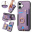 Retro Skin-feel Ring Multi-card Wallet Phone Case MyMobile