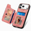 Retro Skin-feel Ring Multi-card Wallet Phone Case MyMobile