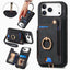 Retro Skin-feel Ring Multi-card Wallet Phone Case MyMobile