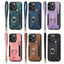 Retro Skin-feel Ring Multi-card Wallet Phone Case MyMobile