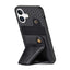 Carbon Fiber Wallet Flip Card K-shaped Holder Phone Case MyMobile