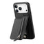 Carbon Fiber Vertical Flip Zipper Phone Case