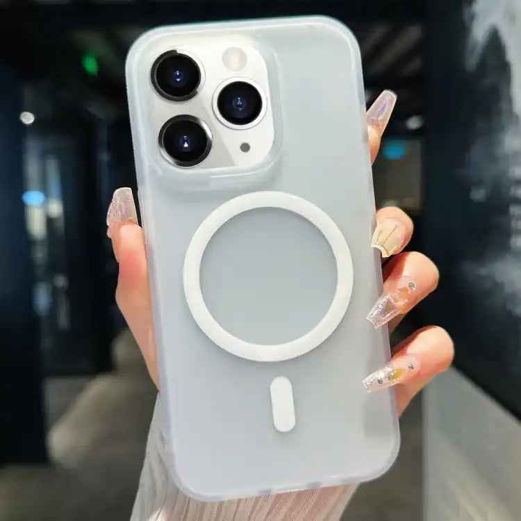 Transparent TPU Hybrid PC Magsafe Phone Case