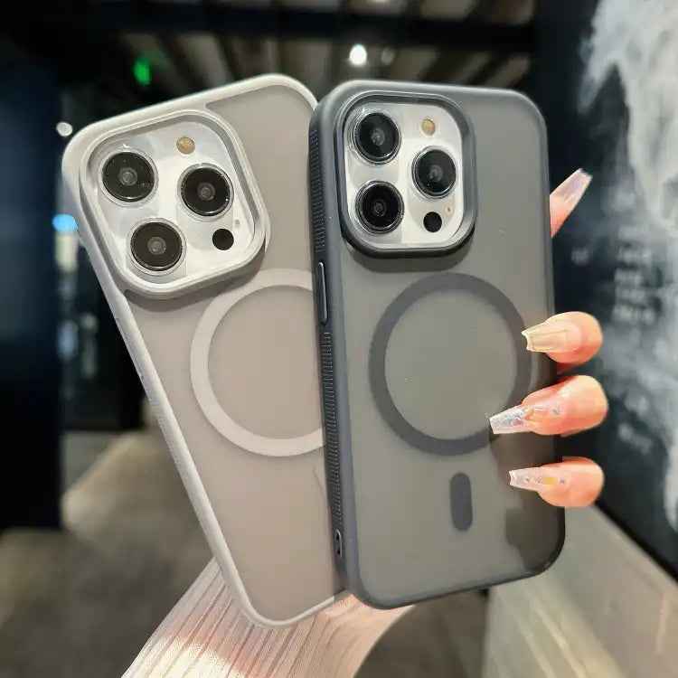 Transparent TPU Hybrid PC Magsafe Phone Case