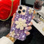 Sunflower Holder Hand-set Diamond PC Phone Case
