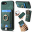 Retro Splitable Magnetic Card Bag Leather Phone Case