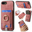 Retro Splitable Magnetic Card Bag Leather Phone Case
