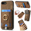 Retro Splitable Magnetic Card Bag Leather Phone Case