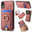 Retro Splitable Magnetic Card Bag Leather Phone Case