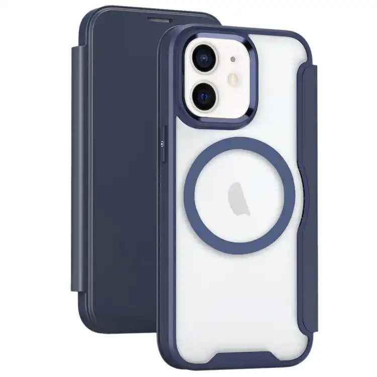 RFID Blocking Adsorption Flip MagSafe Leather Phone Case