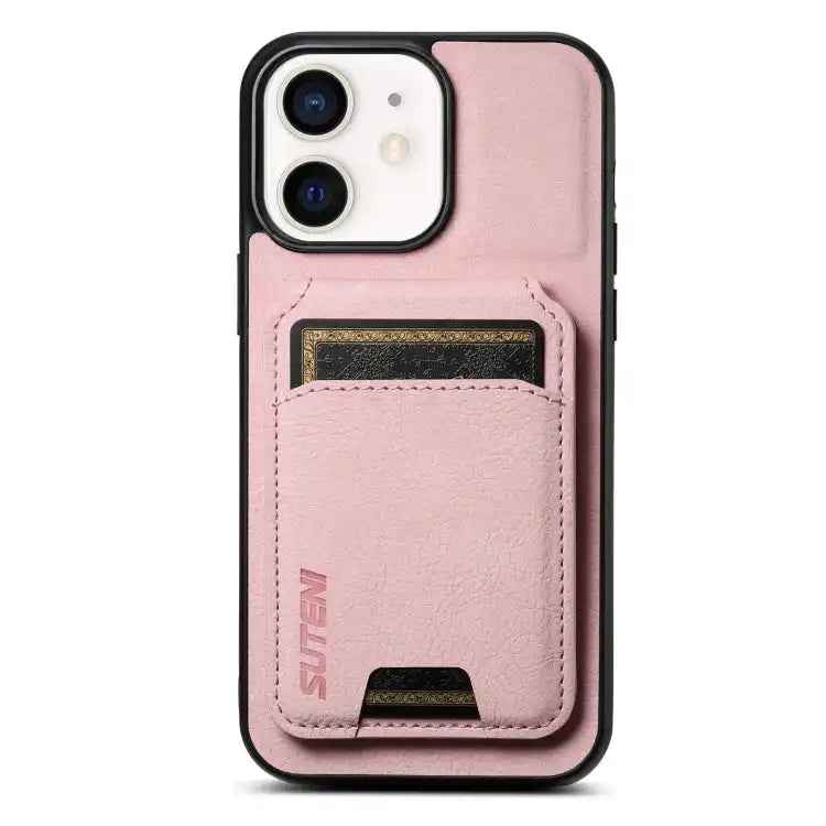 Suteni H02 Litchi Leather Card Wallet Stand Back Phone Case