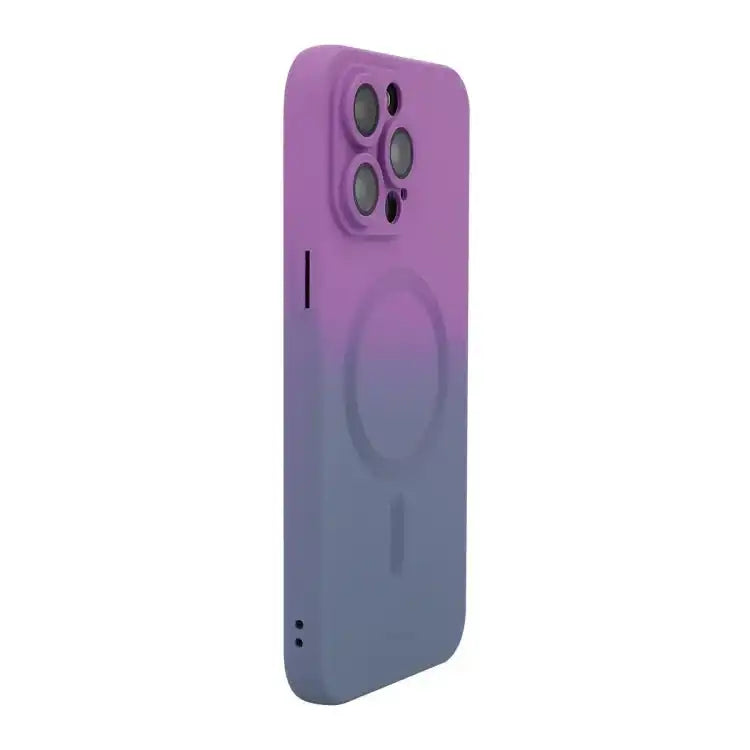 ENKAY Hat-Prince MagSafe Rainbow Gradient Silicone Phone Case with Lens Film MyMobile