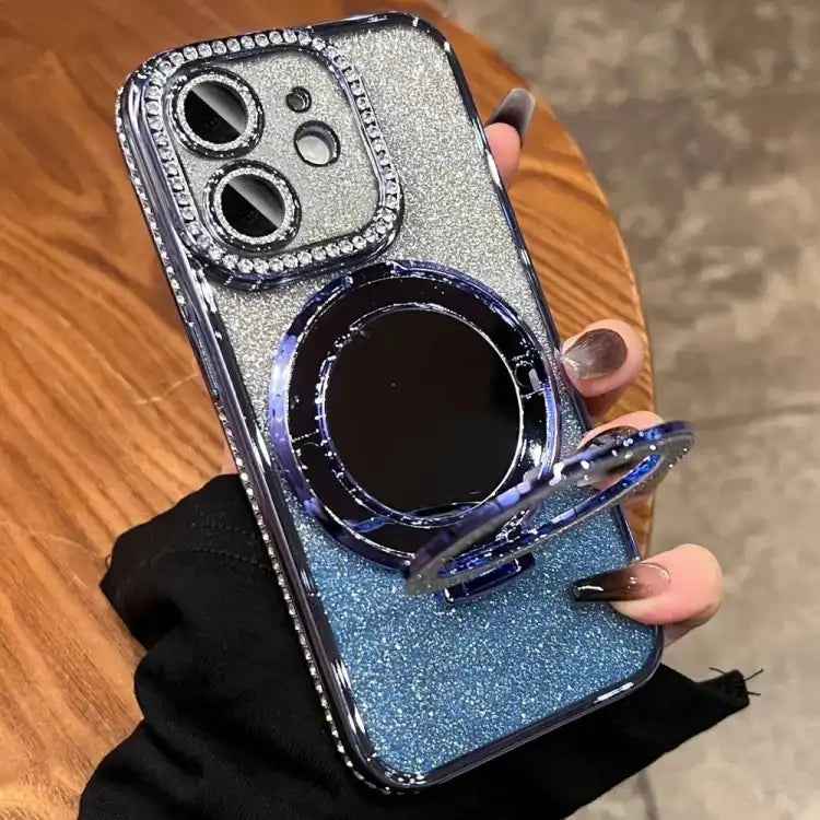 Rhinestone Mirror Glitter MagSafe TPU Phone Case
