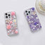 Rose Hand-set Diamond PC Phone Case
