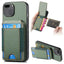 Carbon Fiber Vertical Flip Wallet Stand Phone Case