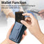 Carbon Fiber Fold Stand Elastic Card Bag Phone Case