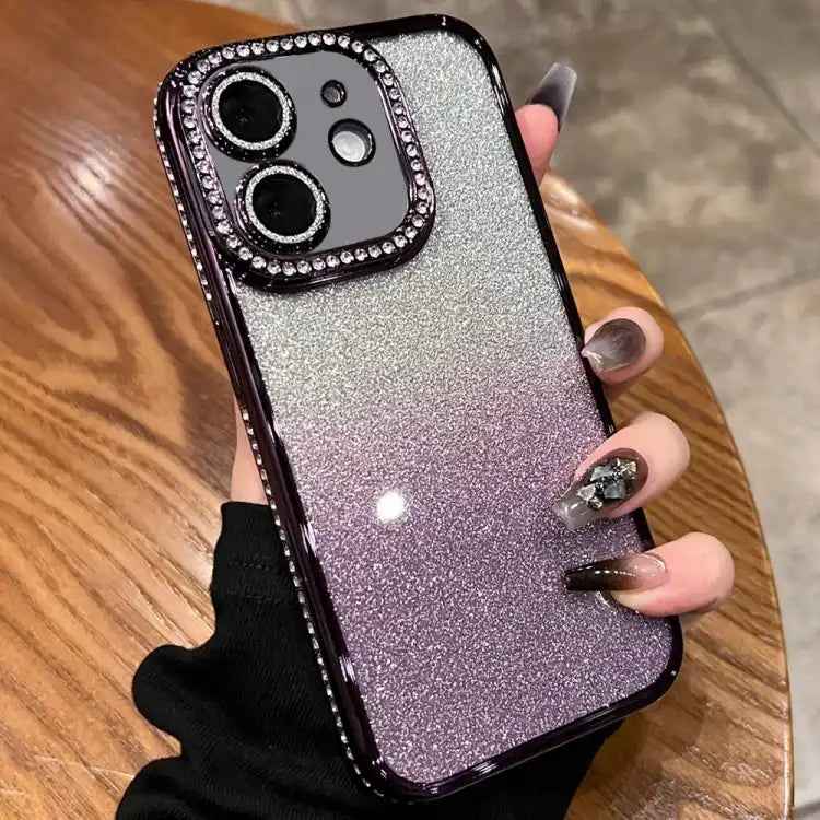 Diamond Gradient Glitter TPU Phone Case