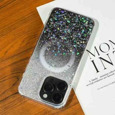 Gradient Glitter Starry MagSafe Phone Case