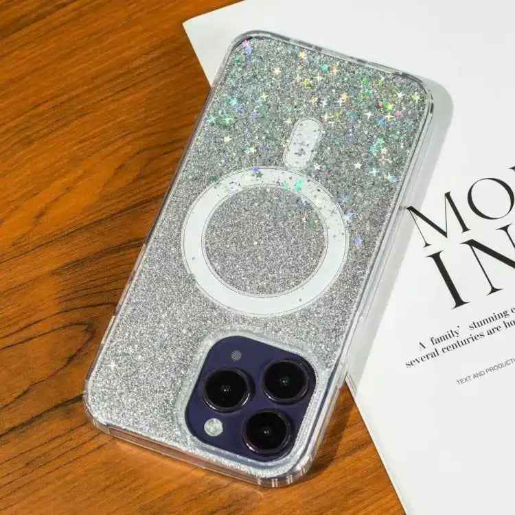 Gradient Glitter Starry MagSafe Phone Case
