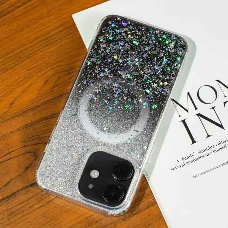 Gradient Glitter Starry MagSafe Phone Case
