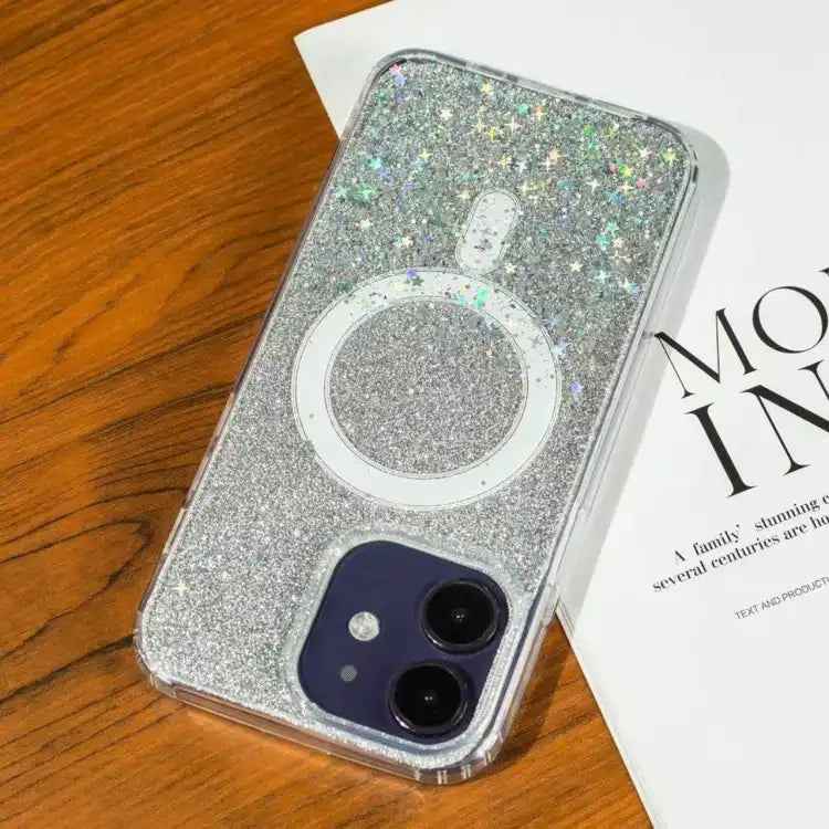 Gradient Glitter Starry MagSafe Phone Case