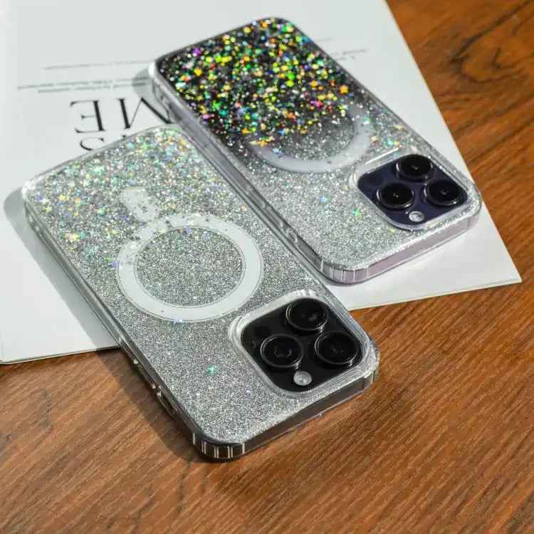 Gradient Glitter Starry MagSafe Phone Case