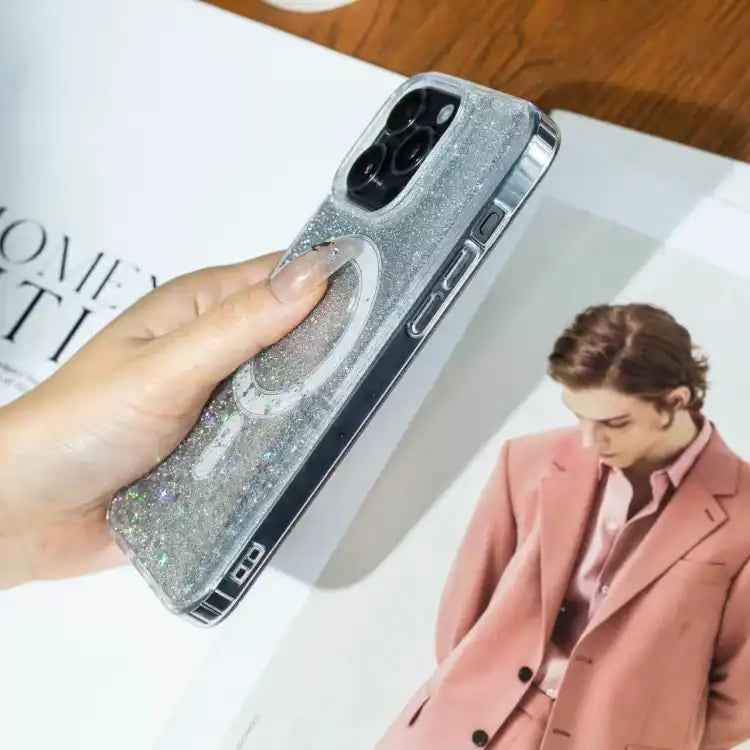 Gradient Glitter Starry MagSafe Phone Case