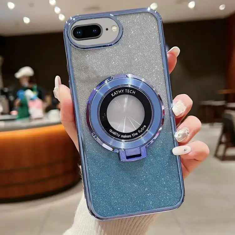 Electroplated Holder Gradient Glitter MagSafe Phone Case
