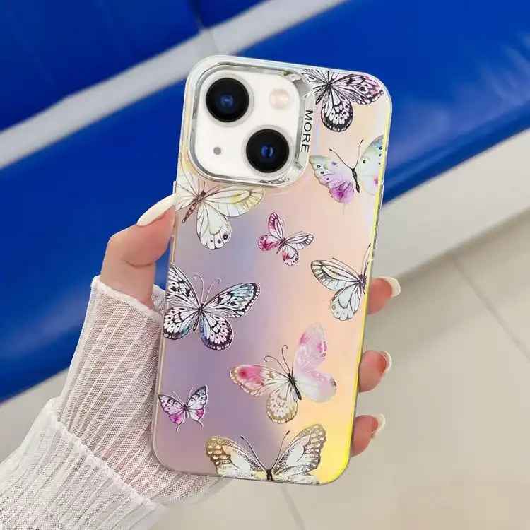 Electroplating Laser Butterfly Phone Case