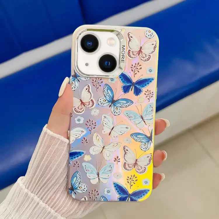 Electroplating Laser Butterfly Phone Case