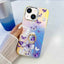 Electroplating Laser Butterfly Ring Holder Phone Case
