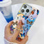 Electroplating Laser Butterfly Ring Holder Phone Case