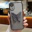 Electroplated Gradient Glitter 3D Butterfly TPU Phone Case